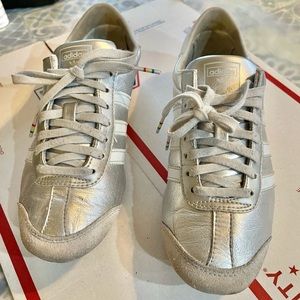 Adidas silver sneakers